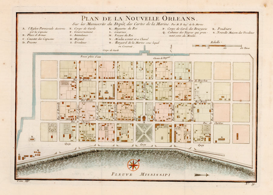 1764 Plan de la Nouvelle Orleans