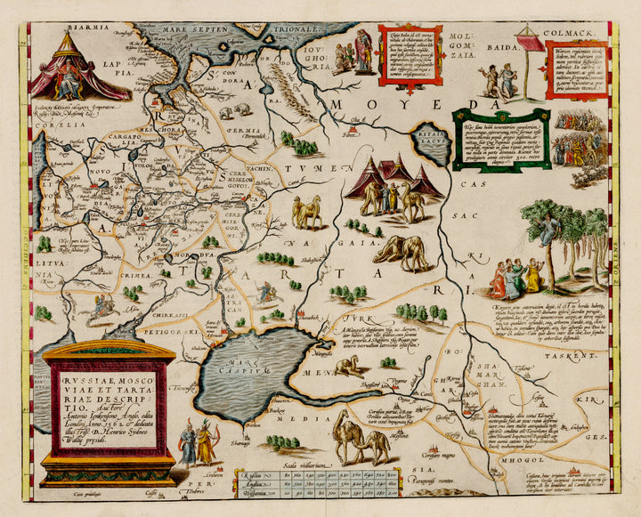 Antique Map of Russia: Russiae, Moscoviae et Tartariae Descriptio Auctore... by: Abraham Ortelius,1584