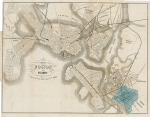1853 Proposed Plan of the Estate of the Cary Improvement Compy in Chelsea opposite Boston...