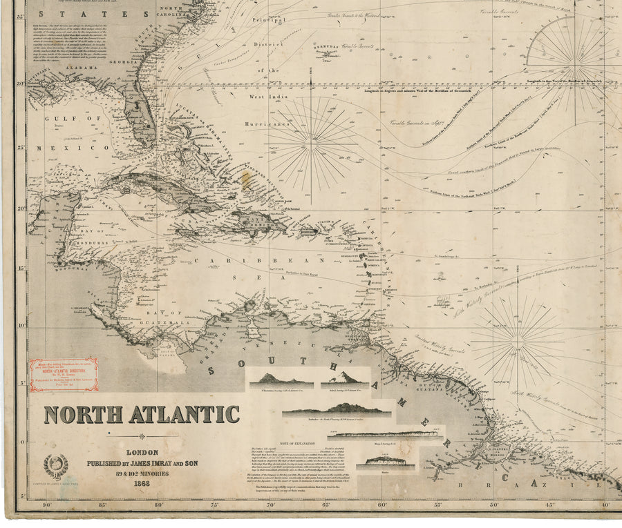 caribbean atlantic ocean depth charts