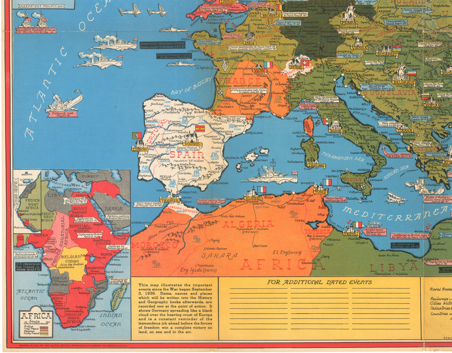 Stanley Turner's World War Map of 1942