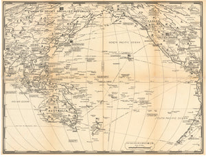 Stanley Turner's World War Map of 1942 | VERSO: Pacific Theatre of War