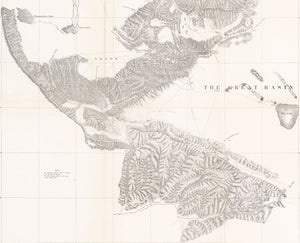 Antique Railroad Survey Map of Passes in the Sierra Nevada from Walker's Pass to the Coast Range by: R.S. Williamson, 1852