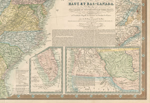 1836 Nouvelle Carte des Etats-Unis des Haut et Bas-Canada....
