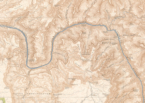 1927 / 1939 Topographical Map of the Grand Canyon National Park, AZ