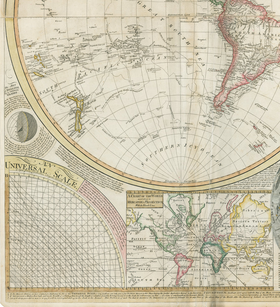 1799 A General Map of the World or Terraqueous Globe