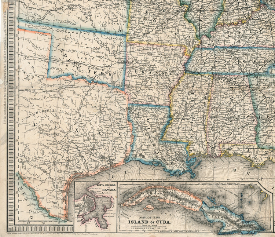 1856 A New Map of the United States