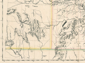 Antique Map of Illinois and Missouri Amerique Septentrionale No. 49 by Vandermaelen, 1827