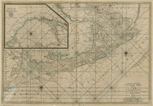 1720 Suyder Zee et de Lembs La Hollande Orientale