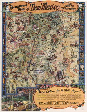 Recreational Map of New Mexico The Land of Enchantment