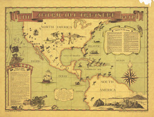 1952 The Americana Treasure Map