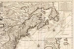 1720 Carte de la Nouvelle France ou se voit le cours des Grandes Rivieres de S. Laurens & Mississippi…