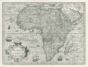 1606 Nova Africæ Tabula Auctore Jodoco Hondio