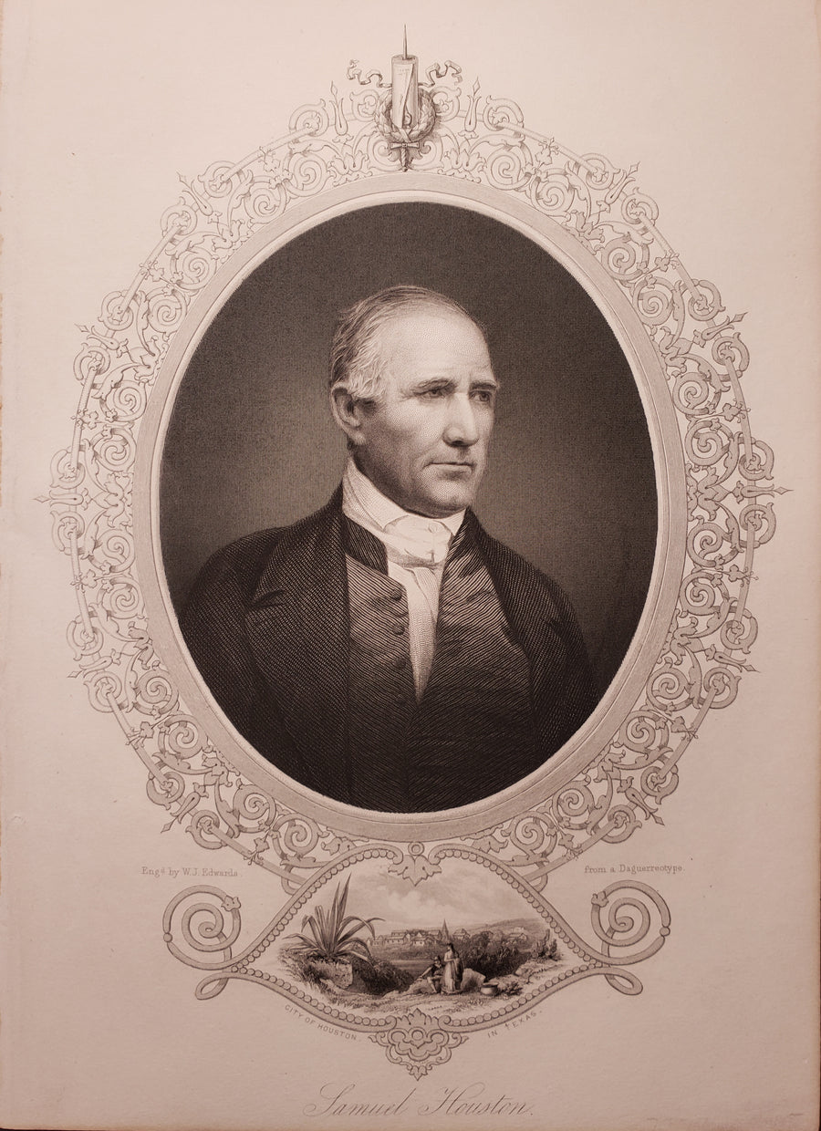 1856 Portrait of Samuel Houston