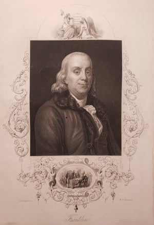1856 Portrait of Benjamin Franklin