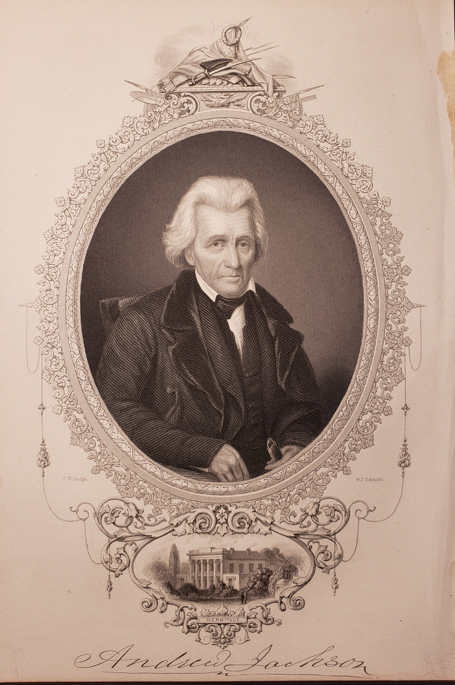 1856 Portrait of Andrew Jackson