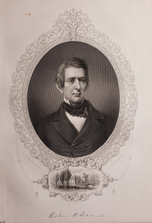 Antique Print of William Seward By: T.W. Hunt 1856