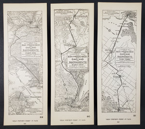 Automobile Road from San Francisco and Oakland to Sacramento, 1923