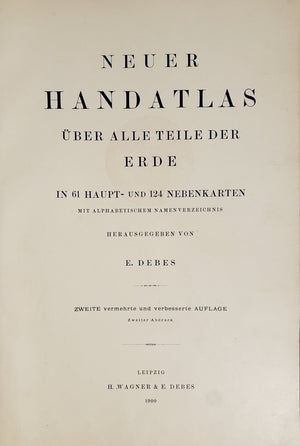1900 E. Debes' Neuer Handatlas