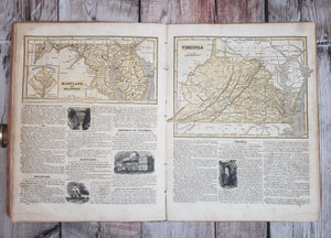 1845 Morse's School of Geography Illustrated with Geographic Maps.