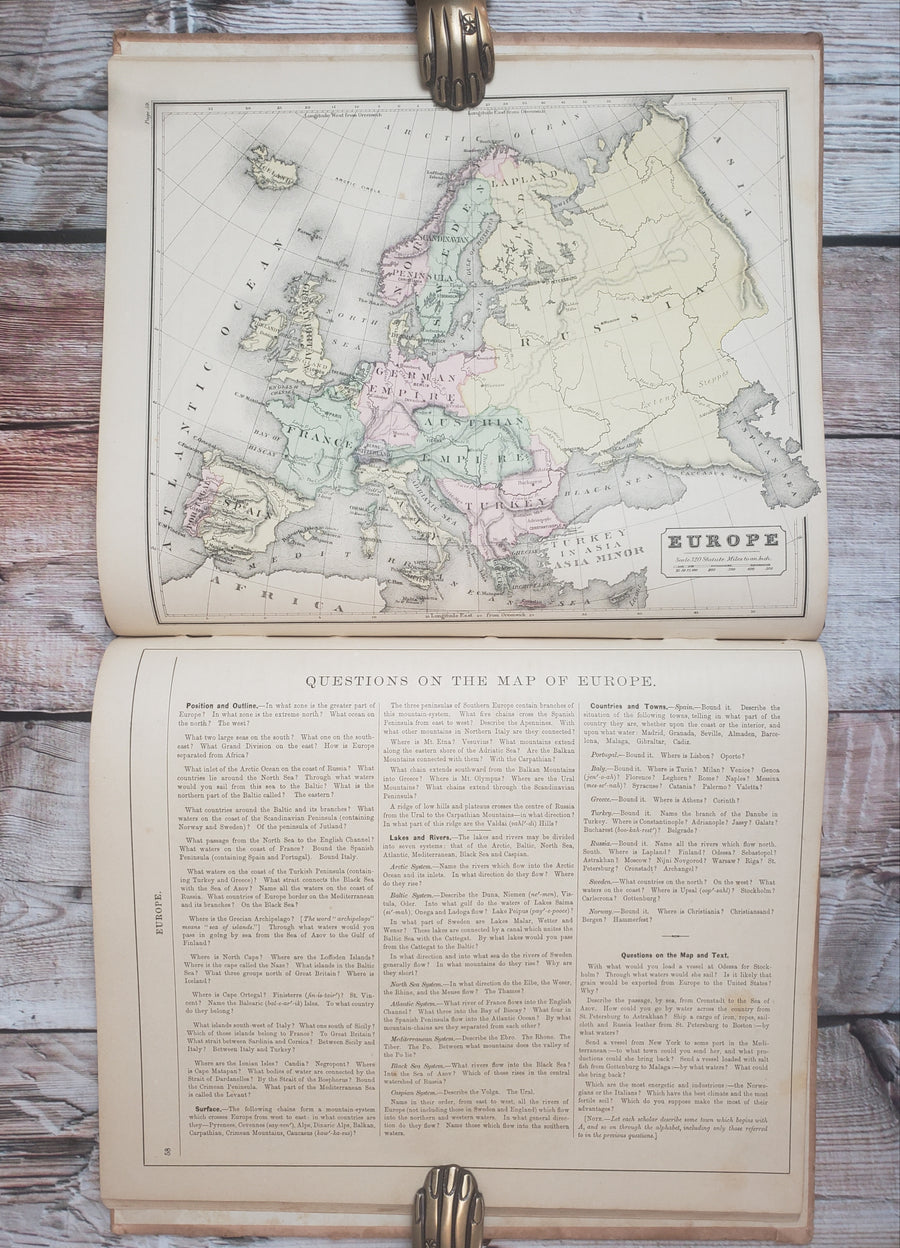 1874 Warren's Brief Course in Geography
