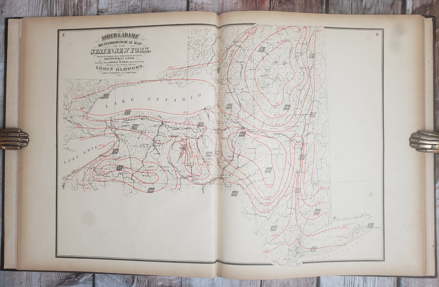 1869 Asher & Adams' Atlas of New York