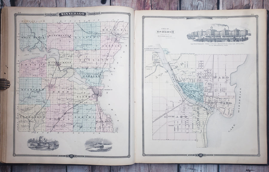 1878 Illustrated Historical Atlas of Wisconsin