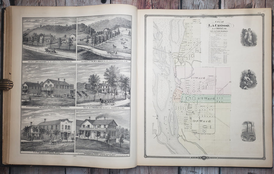 1878 Illustrated Historical Atlas of Wisconsin
