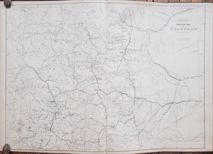 Geological and Geographical Atlas of Colorado by: F.V. Hayden, 1881 - Drainage Map