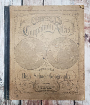 1859 Cornell's Companion Atlas to Cornells High School Geography