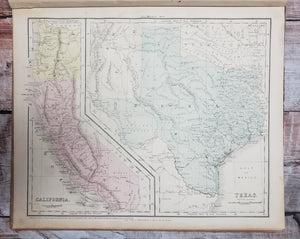 1859 Cornell's Companion Atlas to Cornells High School Geography
