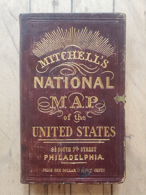 1843 Mitchell's National Map of the United States