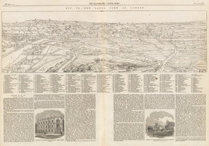 Key To The Large View of London by: London Illustrated News, 1861