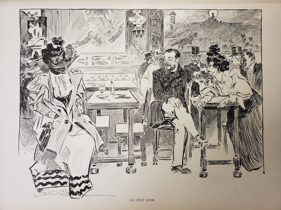 Fine Print of Le Chat Noir - Charles Dana Gibson 1906