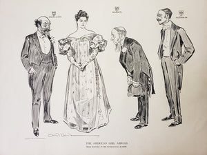 The American Girl Abroad - Some Features of the Matrimonial Market by: Charles Dana Gibson, 1906