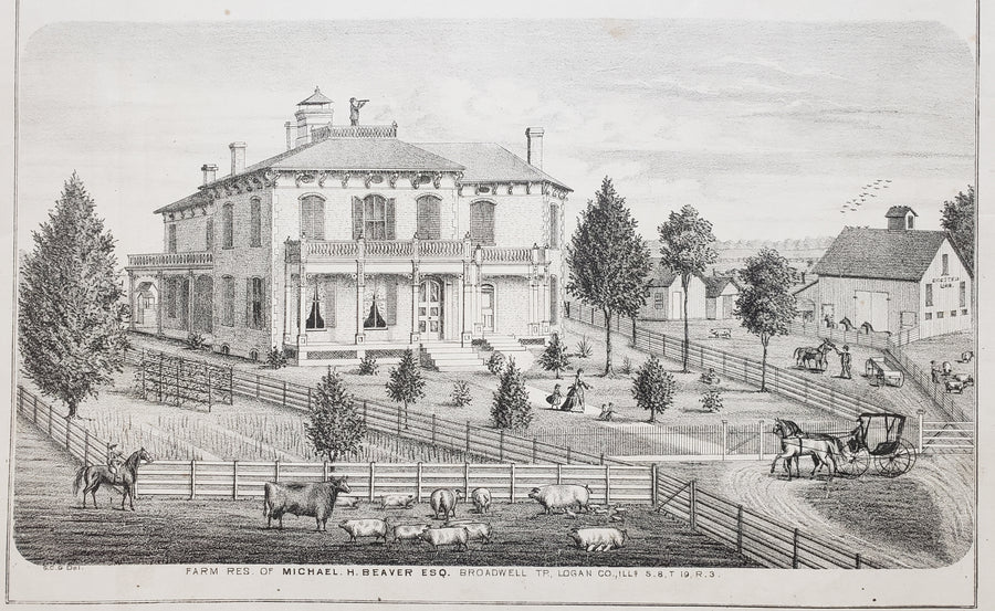 1873 Farm Residences of Wiggington & Beaver