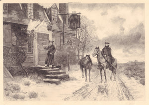 Antique Art Print:  The Deserted Inn, by Wordsworth Thompson 1893