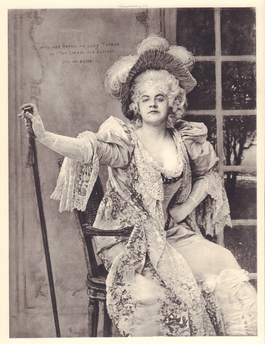 Art Print: Miss Ada Rehan as Lady Teazle in the "School for Scandal" 1894