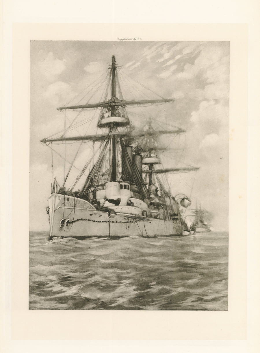 1898 Antique Prints: United States Navy