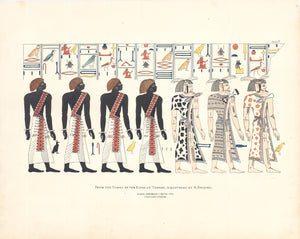 Antique Lithograph Print: Plates Illustrative of the researches and operations of G. Belzoni in Egypt and Nubia By Giovanni Belzoni, 1st edition 1820 - From the Tombs of the Kings at Thebes - Plate 8