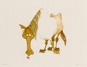 Vintage Fine Art Print: Horse by Dino Kotopoulis, 1968 pub. by Looart Press