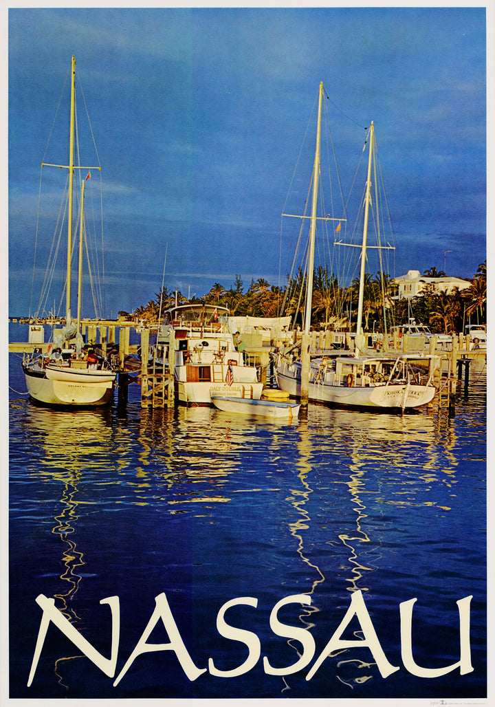Vintage Travel Poster: Nassau, Bahamas by Looart Press, 1968