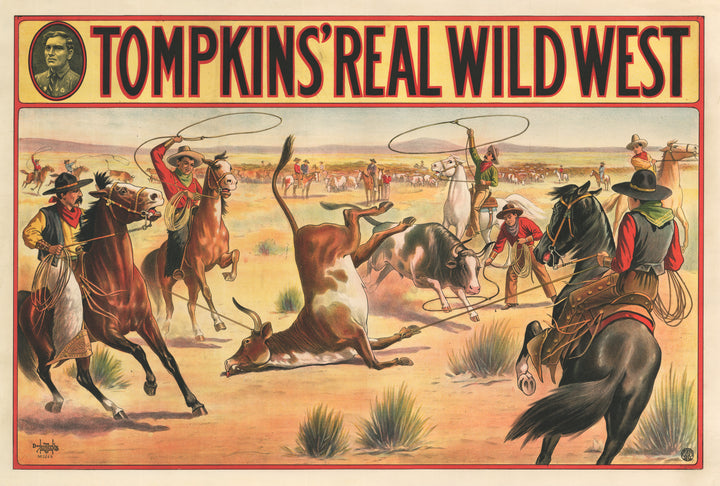 Tompkins Real Wild West - By: The Donaldson Litho. 1914 #3264