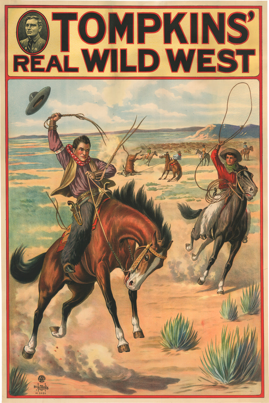 Tompkins Real Wild West - By: The Donaldson Litho. 1914 #3280