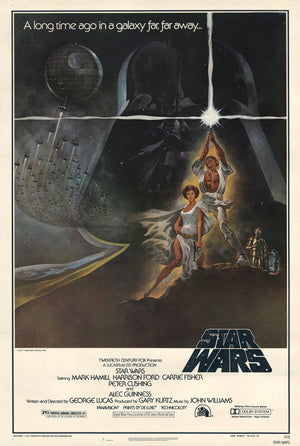 Original Star Wars Vintage Poster: Episode IV - Style A, 77/21 3rd Printing