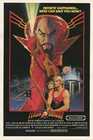 Flash Gordon - Original Vintage Movie Poster By: Richard Amsel, 1980
