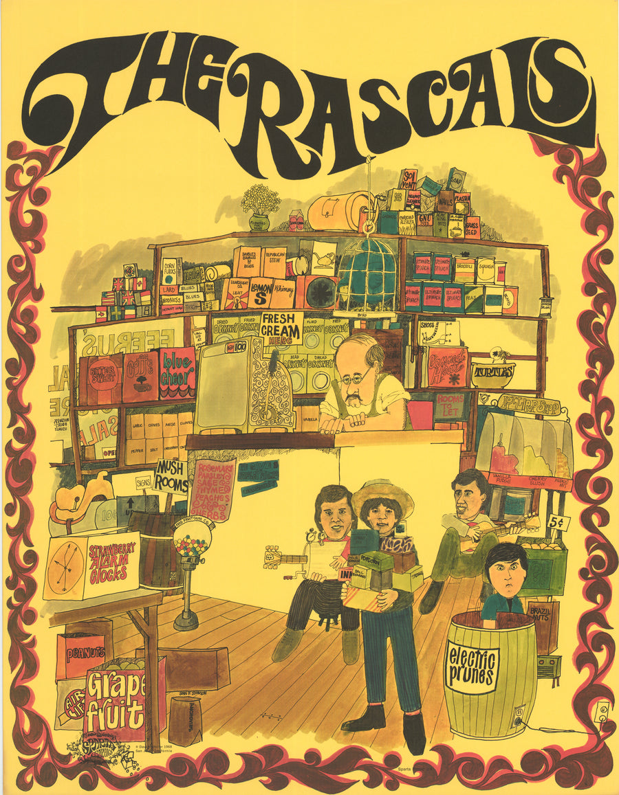 Vintage Poster of The Rascals by: Sparta Graphics, 1967 