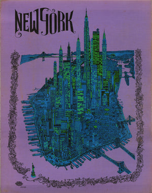 New York by: David Schiller of Sparta Graphics 1968 - nwcartographic.com