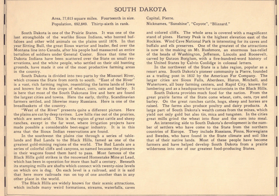 1935 South Dakota