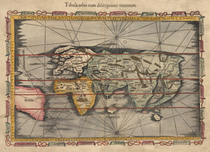 1522 / 1541 Tabula orbis cum descriptione ventorum